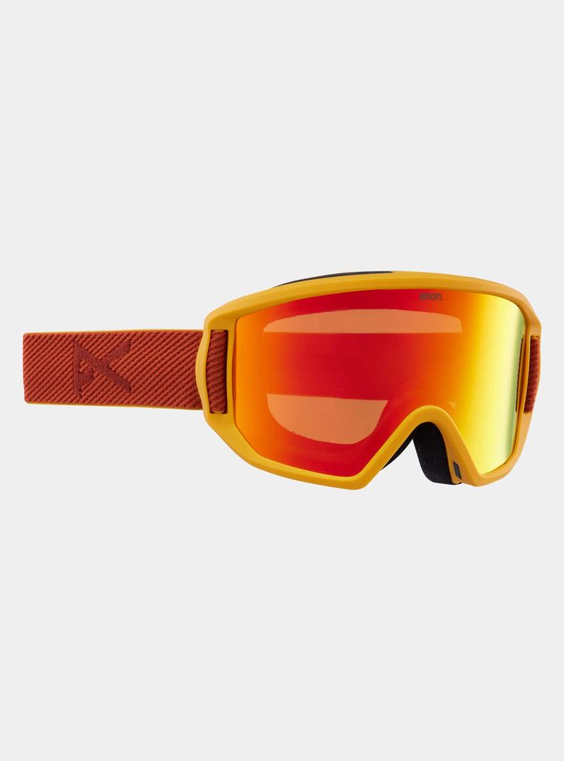 Lunette Ski Burton Anon Relapse Jr. Goggles + MFI® Face Mask Enfant Rouge | 107596-OUE