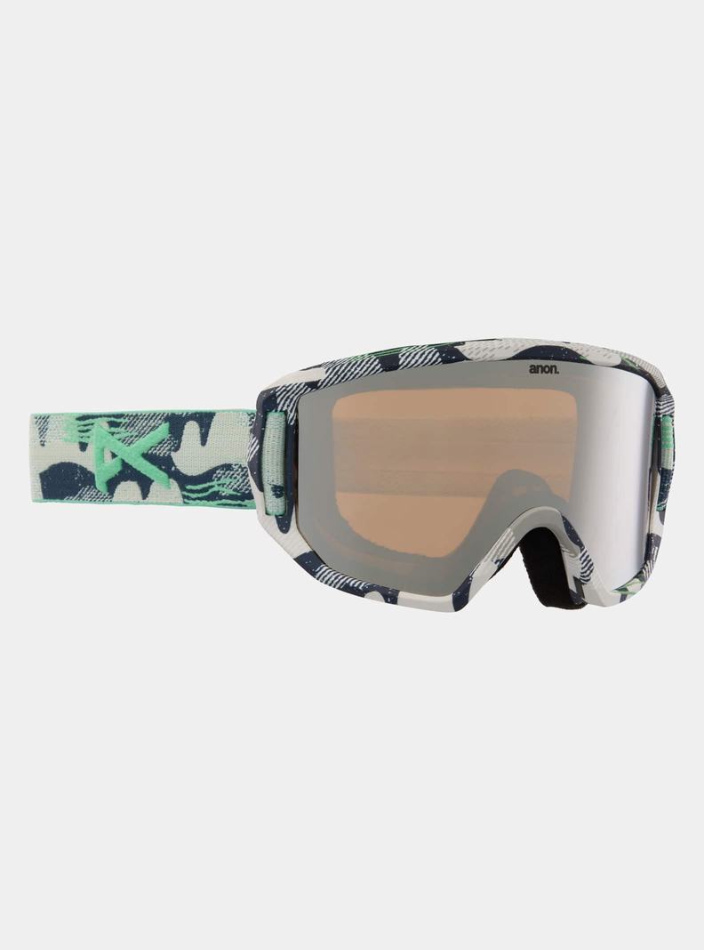 Lunette Ski Burton Anon Relapse Jr. Goggles + MFI® Face Mask Enfant Bleu Argent | 328549-XSU