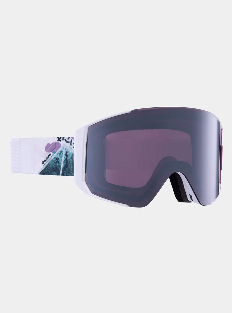 Lunette Ski Burton Anon Sync Low Bridge Fit Goggles + Bonus Lens Femme Orange Noir Violette | 128374-BPJ