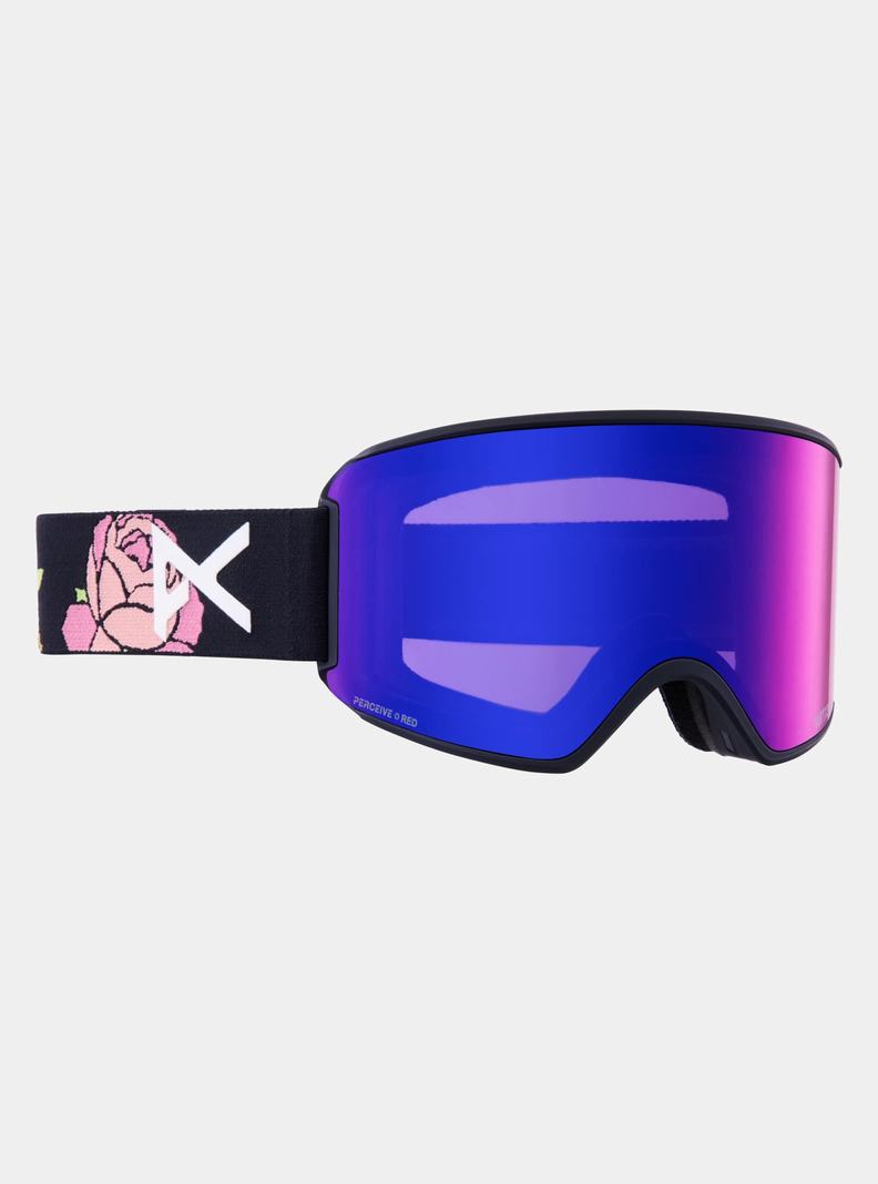 Lunette Ski Burton Anon WM3 Low Bridge Fit Goggles + Bonus Lens + MFI® Face Mask Homme Orange Rouge | 456987-LEZ