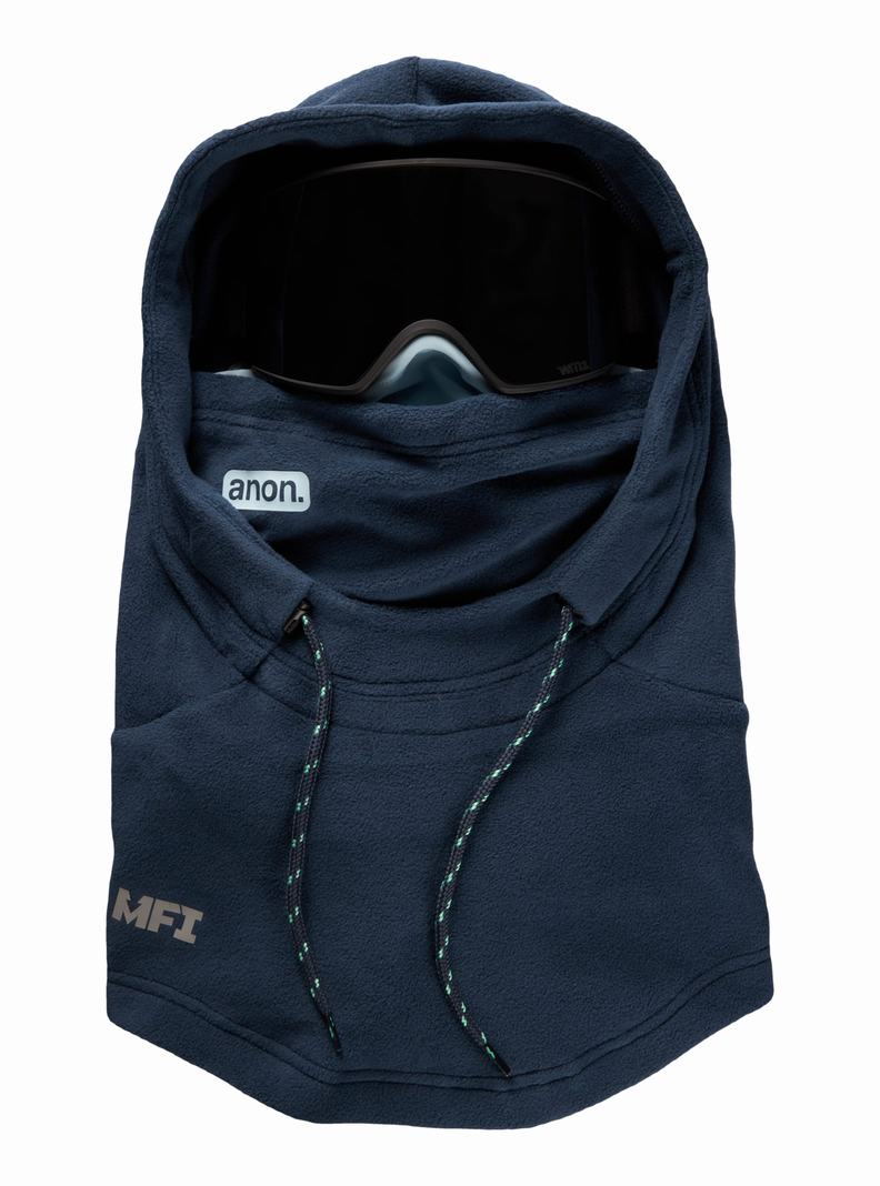 Masque Burton Anon MFI® Fleece Helmet Hood Femme Bleu Marine | 624987-QLU