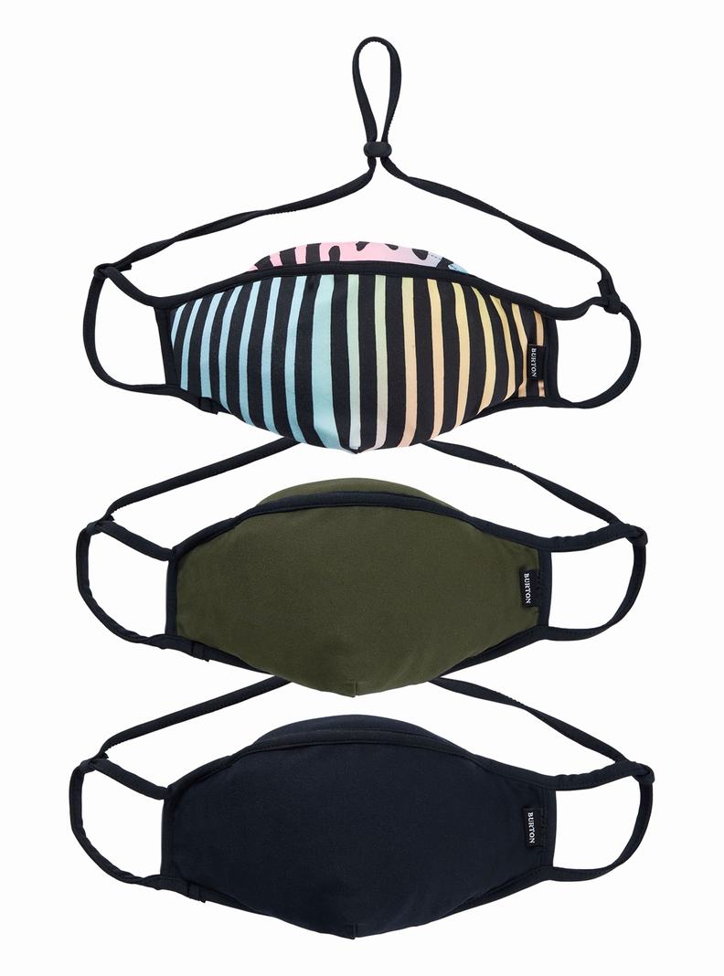 Masque Burton Wicking 3-Pack Homme Multicolore Vert Olive | 574309-MUO
