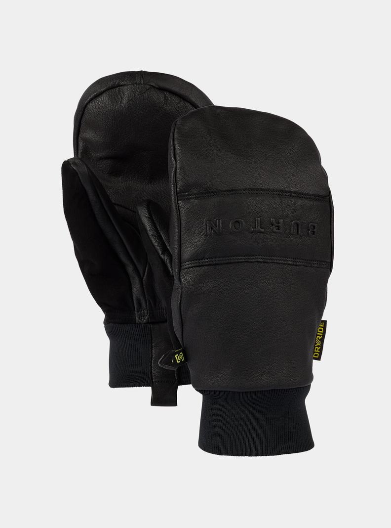 Mitaine Burton Treeline Cuir Femme Noir | 750438-VTP