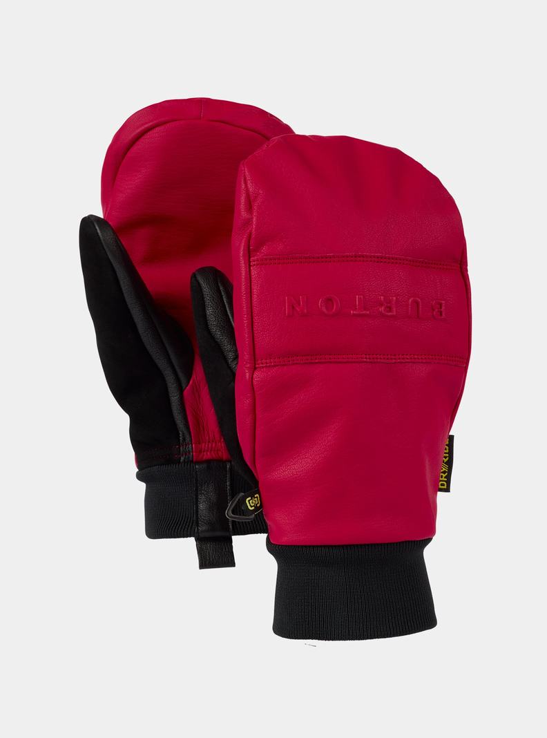 Mitaine Burton Treeline Cuir Femme Rouge | 120975-SOH