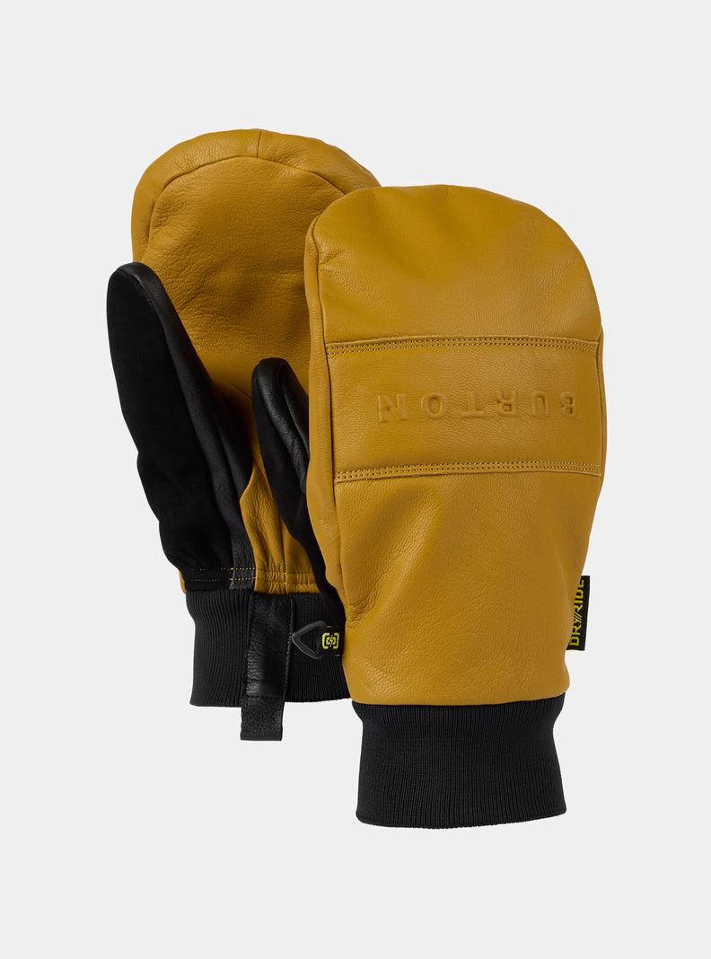 Mitaine Burton Treeline Cuir Homme Jaune | 765489-MYU