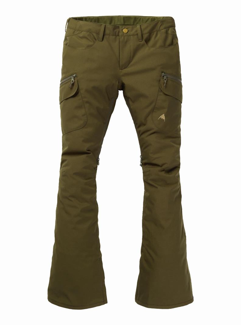 Pantalon Snowboard Burton Gloria - Corta Femme Vert Foncé | 203596-MDT