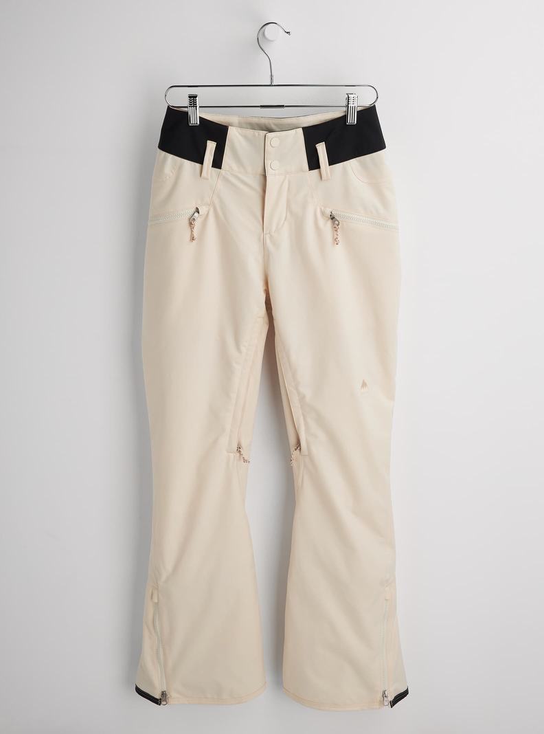Pantalon Snowboard Burton Marcy High Rise Stretch Femme Beige | 075638-TYD