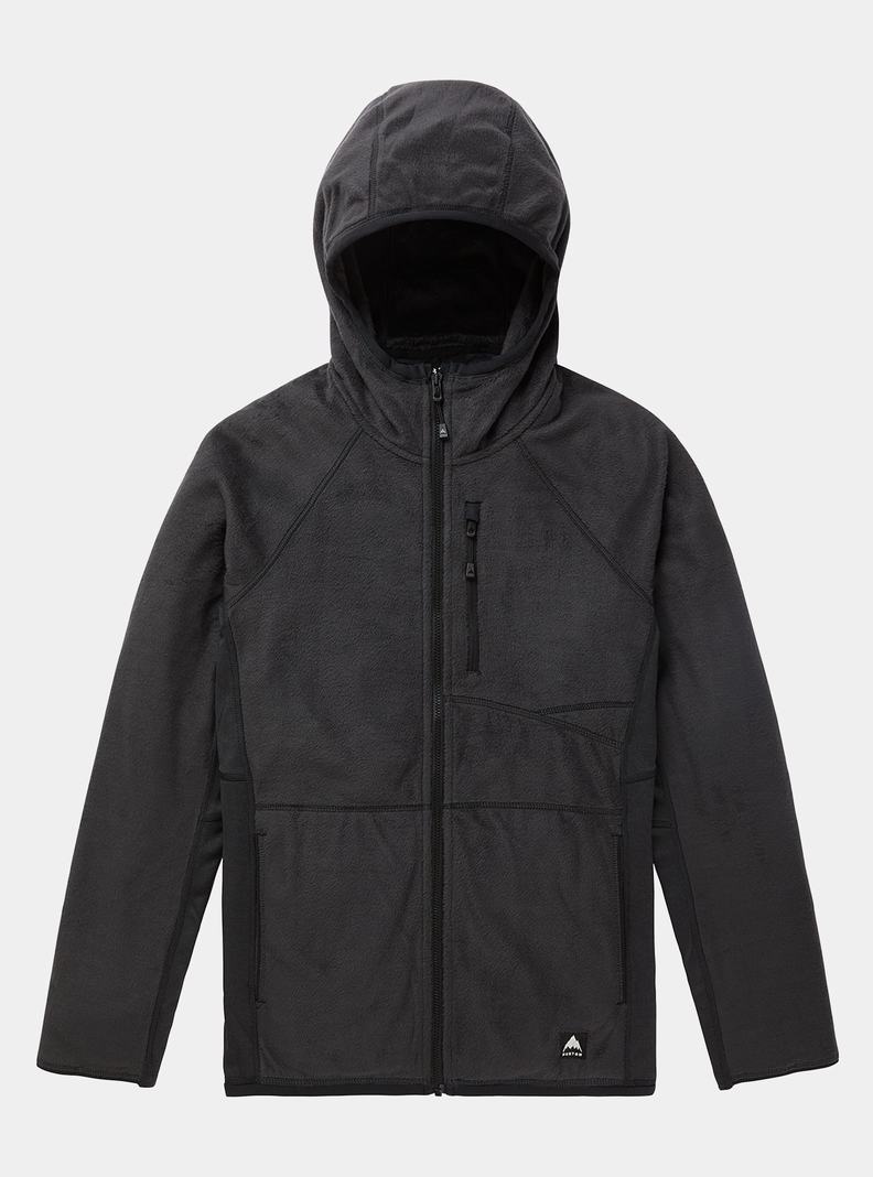 Polaire Burton Stockrun Warmest Encapuchonné Full-Zip Femme Noir | 423567-JBH