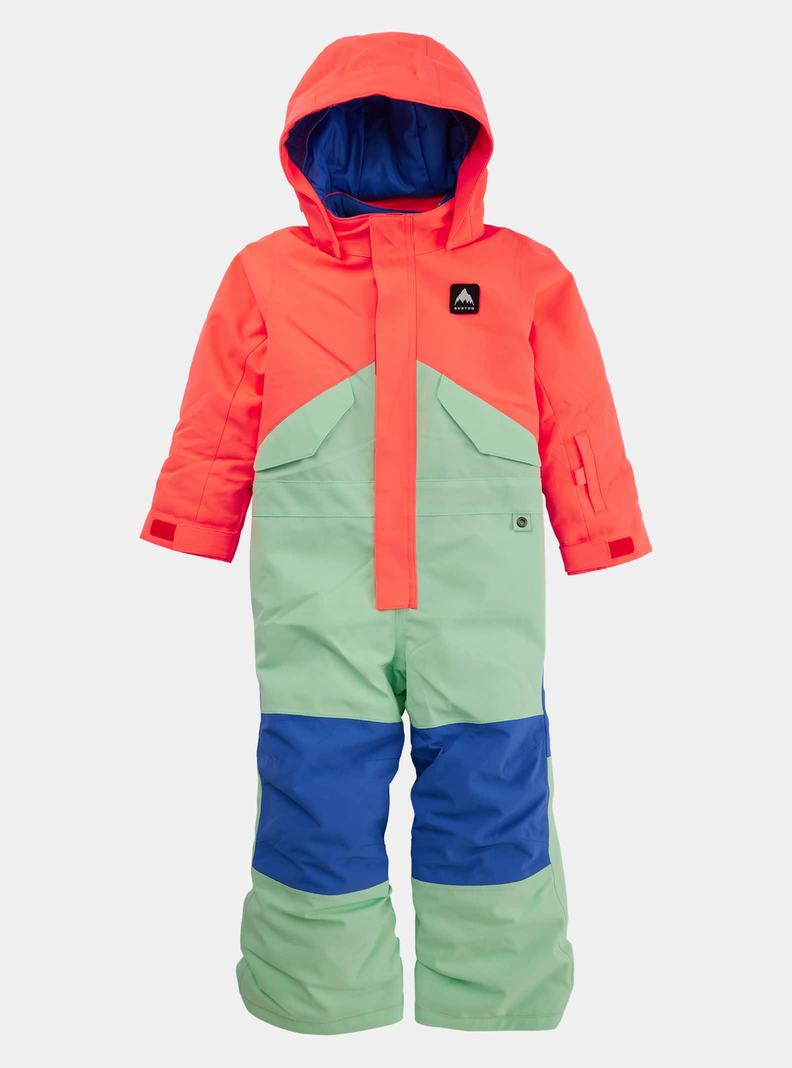 Salopette Burton 2L Enfant Orange Vert | 791824-ULH
