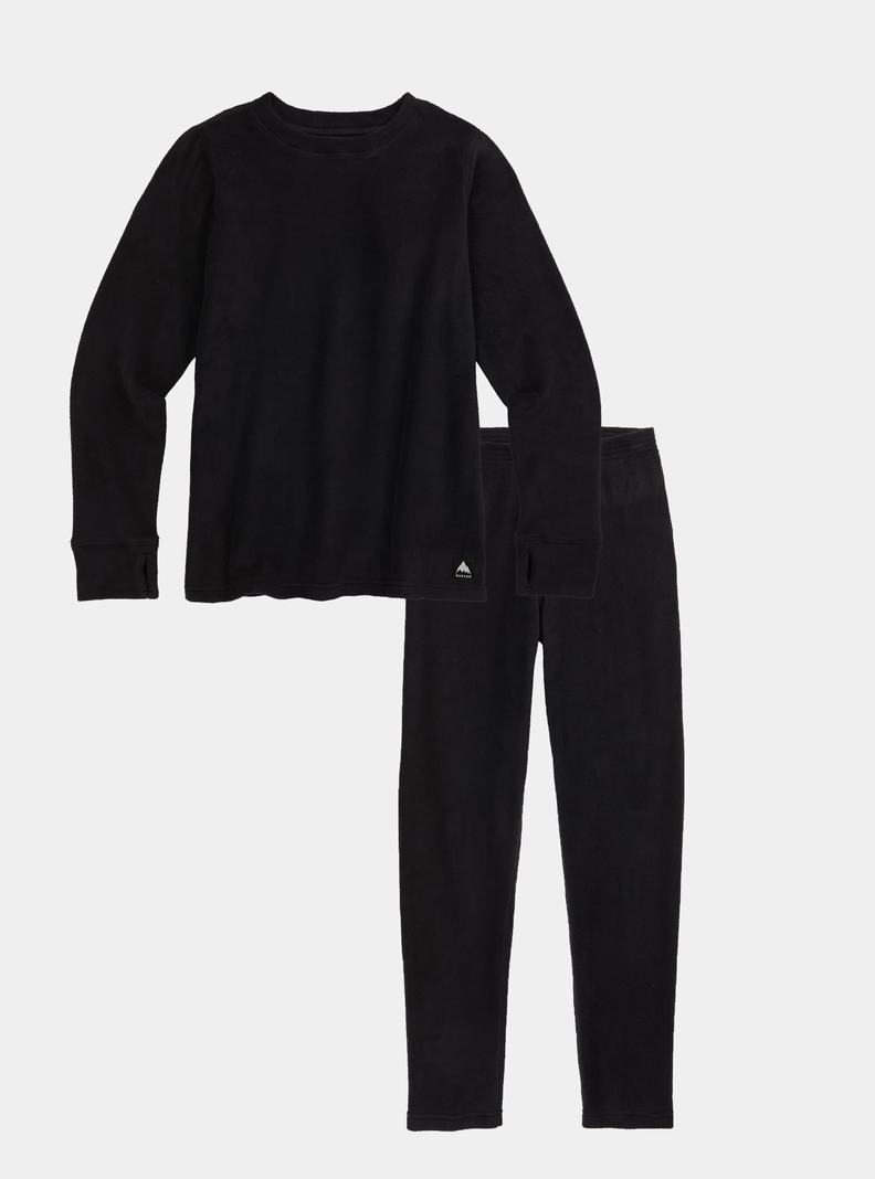Sous-couches Burton Fleece Base Layer Set Enfant Noir | 253916-KSN