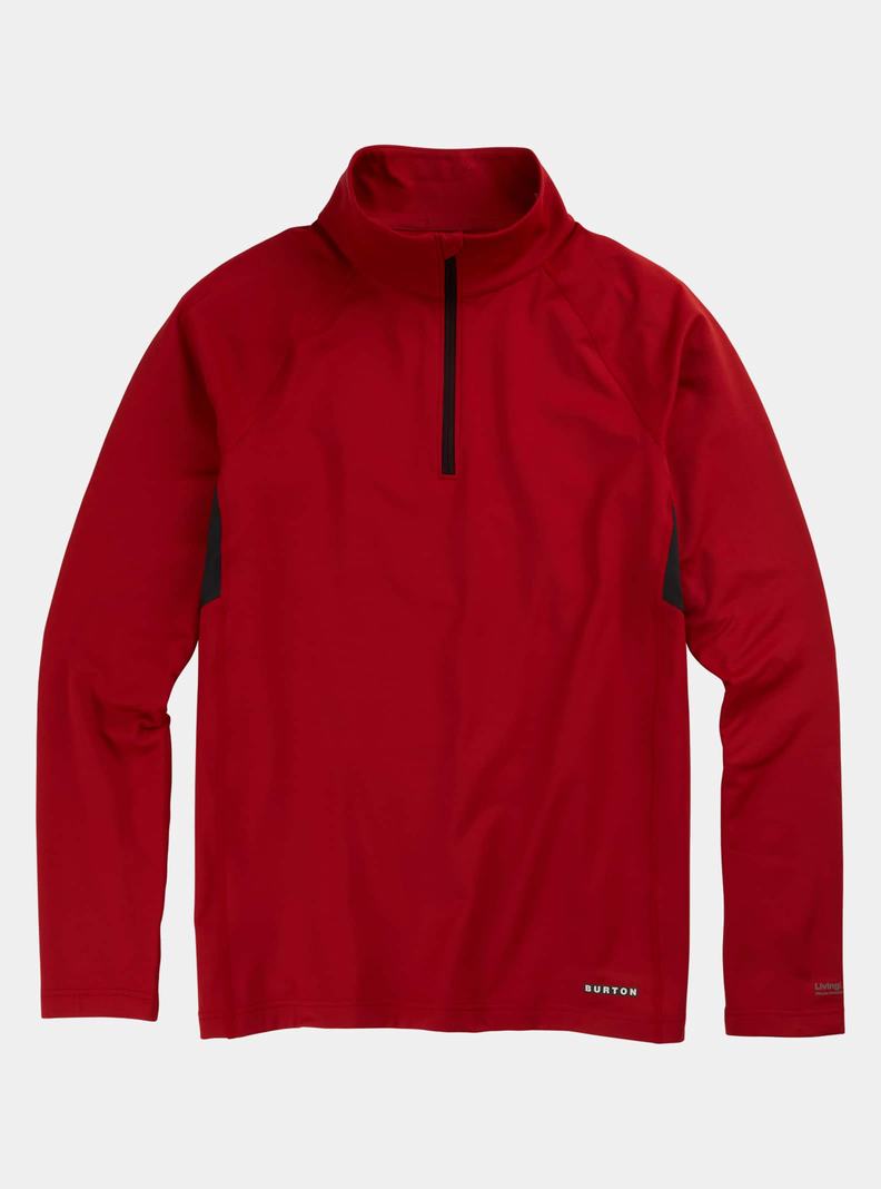 Sous-couches Burton Heavyweight X Base Layer Quarter-Zip Homme Rouge | 250843-AOC