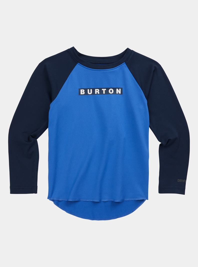 Sous-couches Burton Midweight Base Layer Tech T-Shirt Enfant Bleu | 094721-BIW