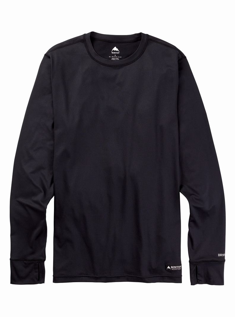 Sous-couches Burton Midweight Base Layer Crewneck Homme Noir | 702543-VFD