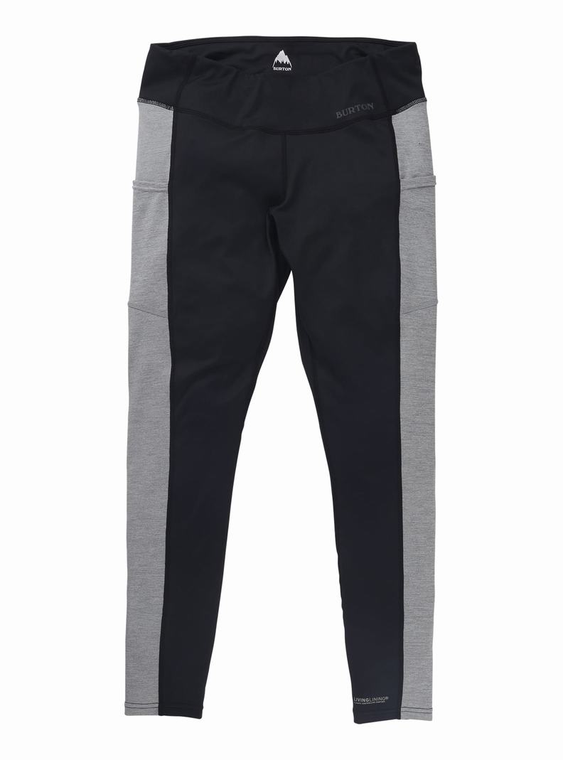 Sous-couches Burton Midweight X Base Layer Pants Femme Noir Grise | 052379-ANI