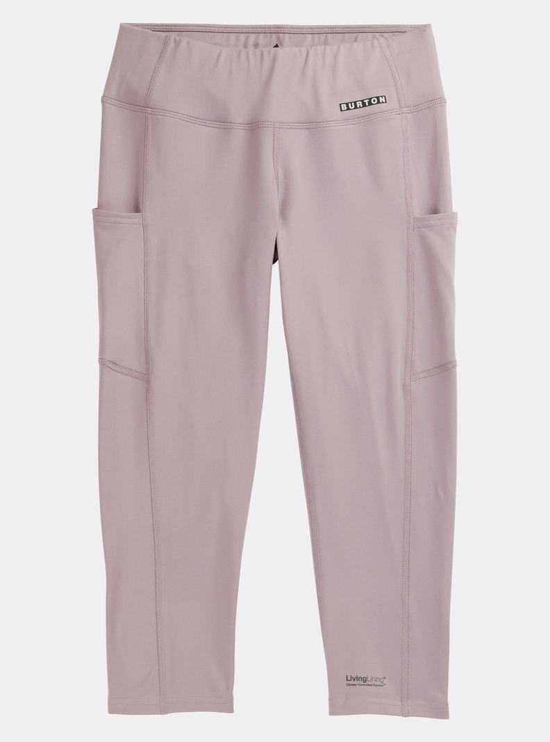 Sous-couches Burton Midweight X Base Layer Three-Quarter Boot Pants Femme Violette | 084692-ELO