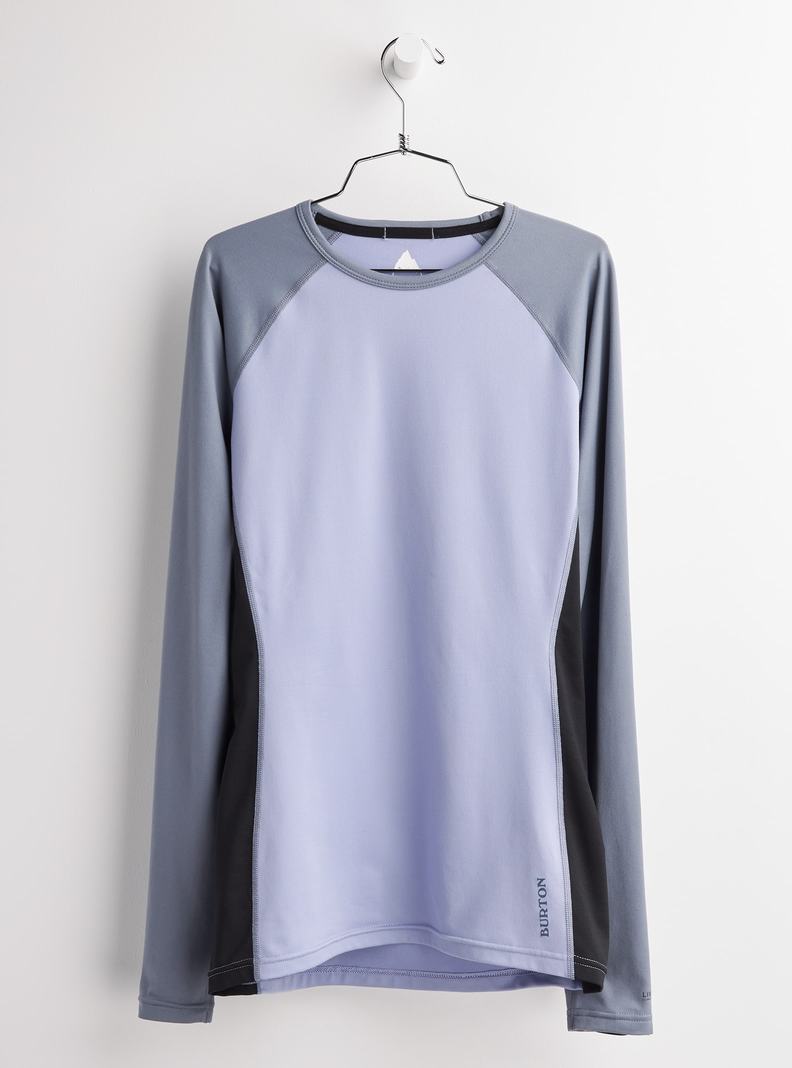 Sous-couches Burton Midweight X Base Layer Crew Femme Grise Violette | 095417-DET