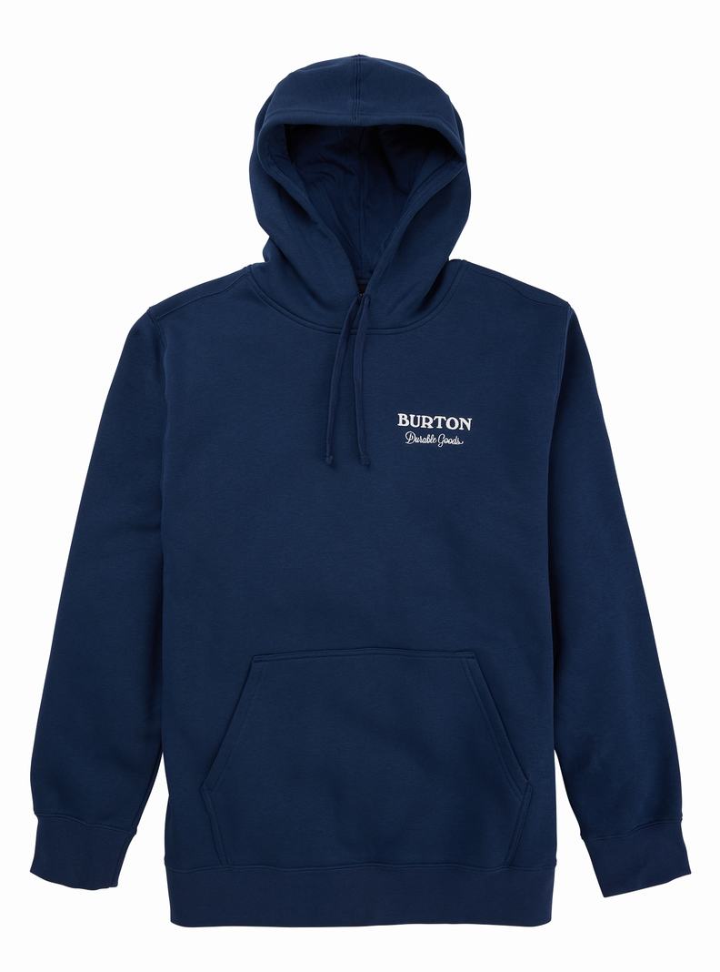 Sweat à capuche Burton Durable Goods Pullover Homme Bleu | 179054-UNL