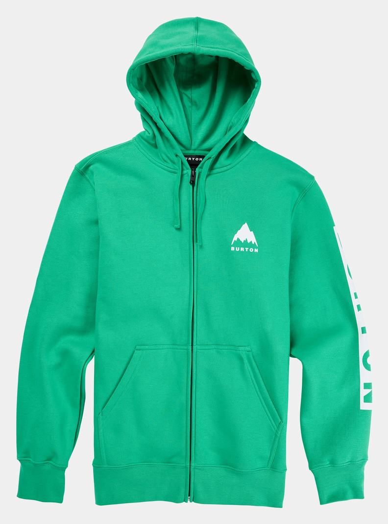 Sweat à capuche Burton Elite Full-Zip Homme Vert | 741095-UAL