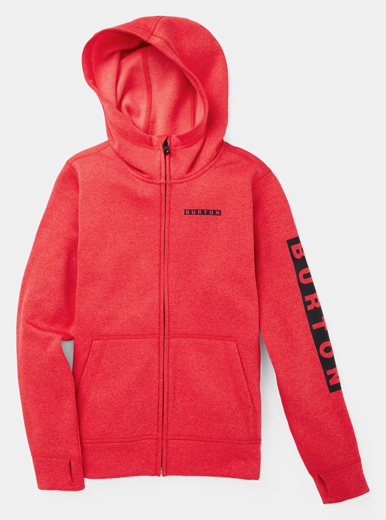 Sweat à capuche Burton Oak Full-Zip Enfant Rose | 416592-FAN