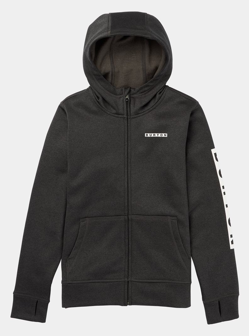 Sweat à capuche Burton Oak Full-Zip Enfant Noir | 487569-FVS
