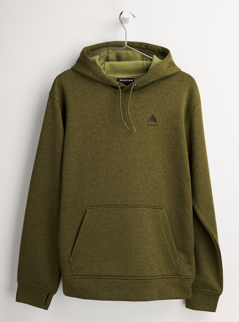 Sweat à capuche Burton Oak Pullover Homme Vert Olive | 189305-PDO