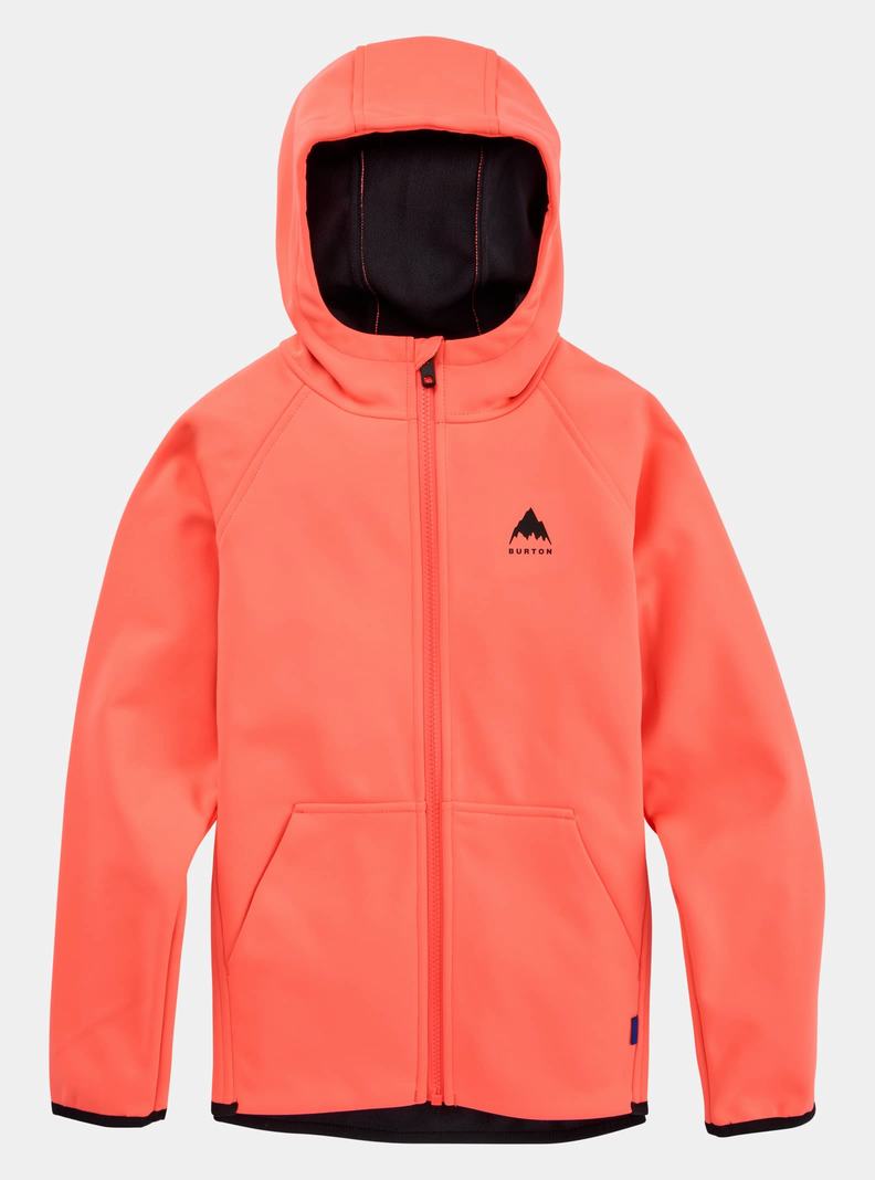Sweats Burton Crown Weatherproof Full-Zip Fleece Enfant Orange | 163728-CUN