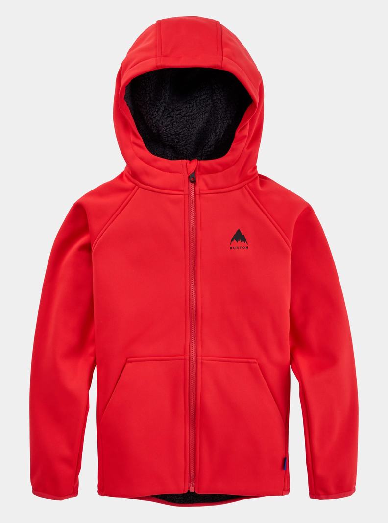 Sweats Burton Crown Weatherproof Full-Zip Sherpa Fleece Enfant Rose | 347591-ELB