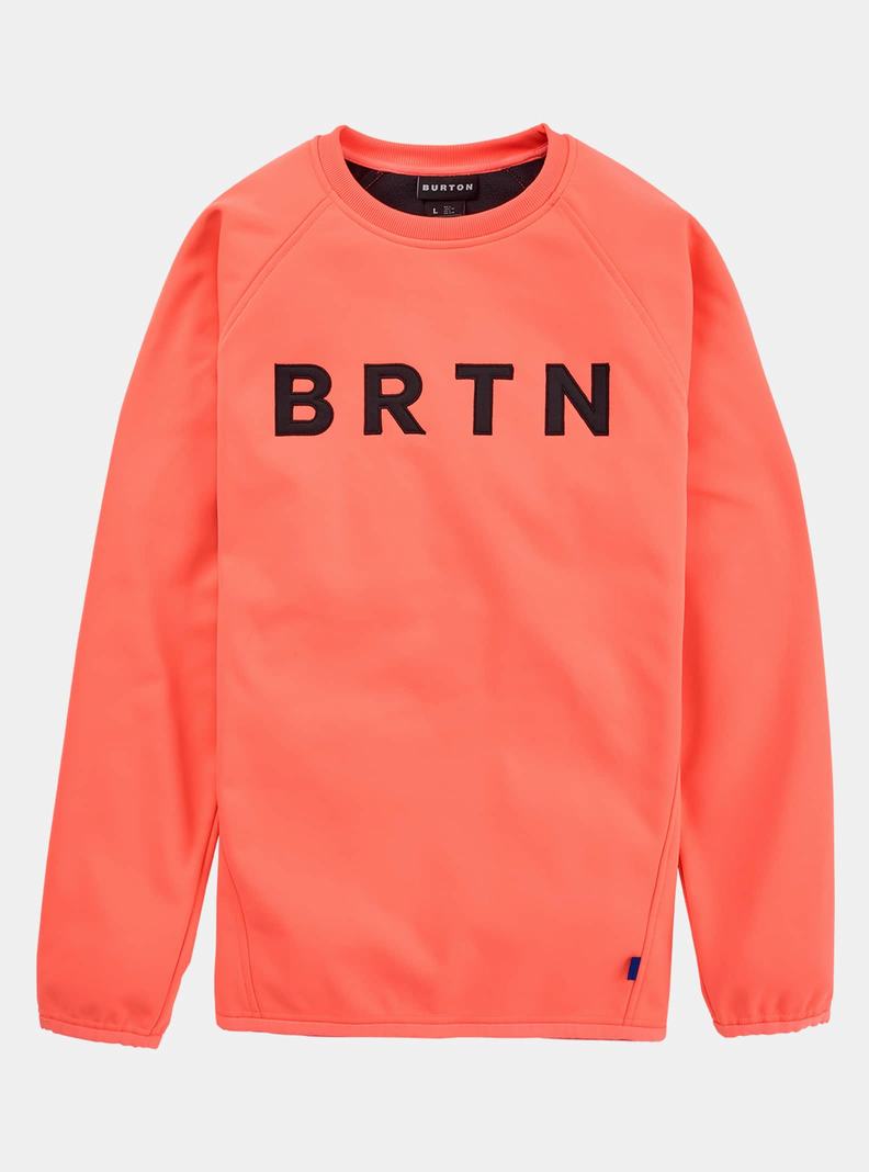 Sweats Burton Crown Weatherproof Pullover Crew Homme Orange | 317452-CFZ