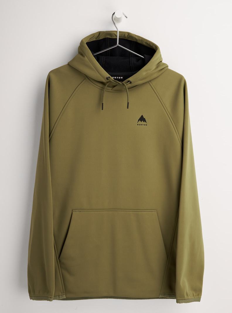 Sweats Burton Crown Weatherproof Pullover Fleece Homme Vert Olive | 526917-XUW