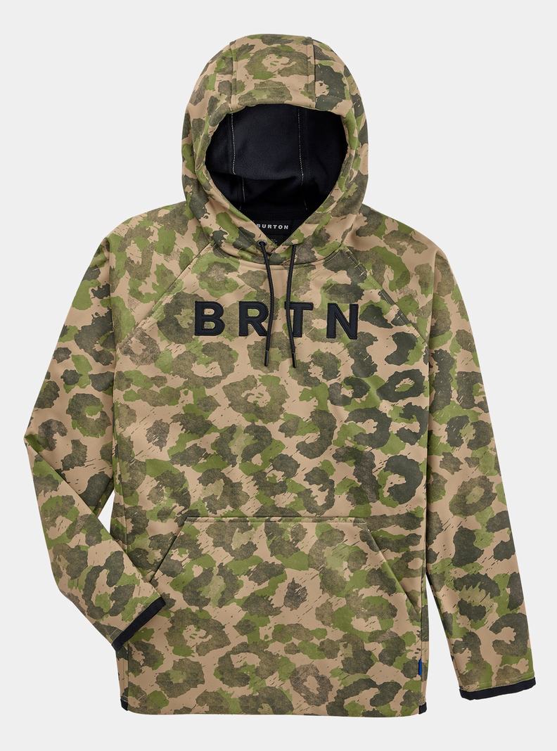 Sweats Burton Crown Weatherproof Pullover Fleece Femme Kaki Vert | 965430-MGU