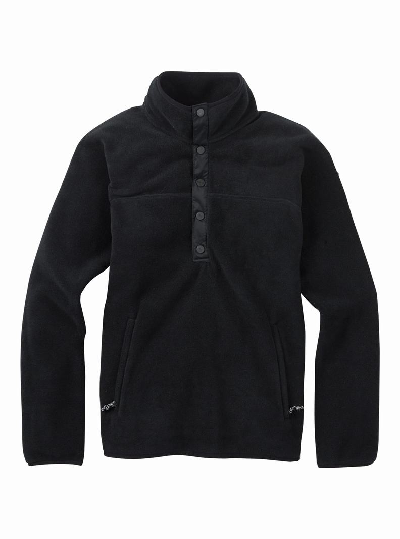 Sweats Burton Hearth Fleece Pullover Femme Noir | 307459-MDE