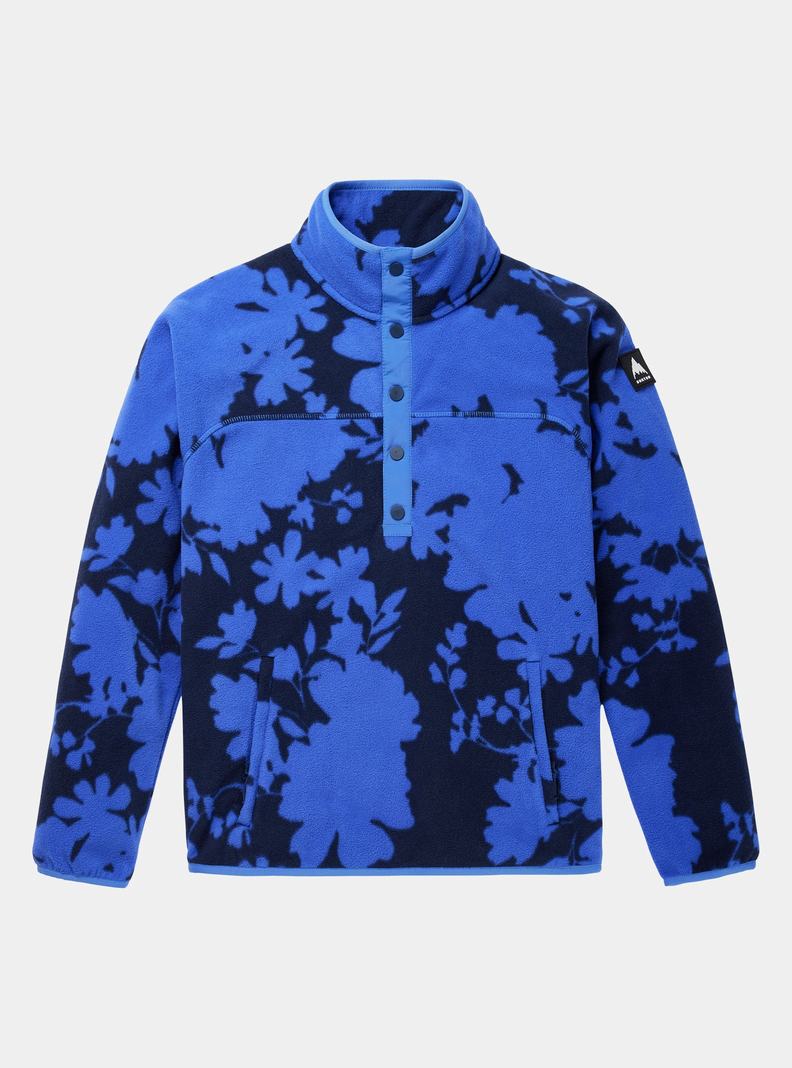 Sweats Burton Hearth Fleece Pullover Femme Bleu | 941076-GMO