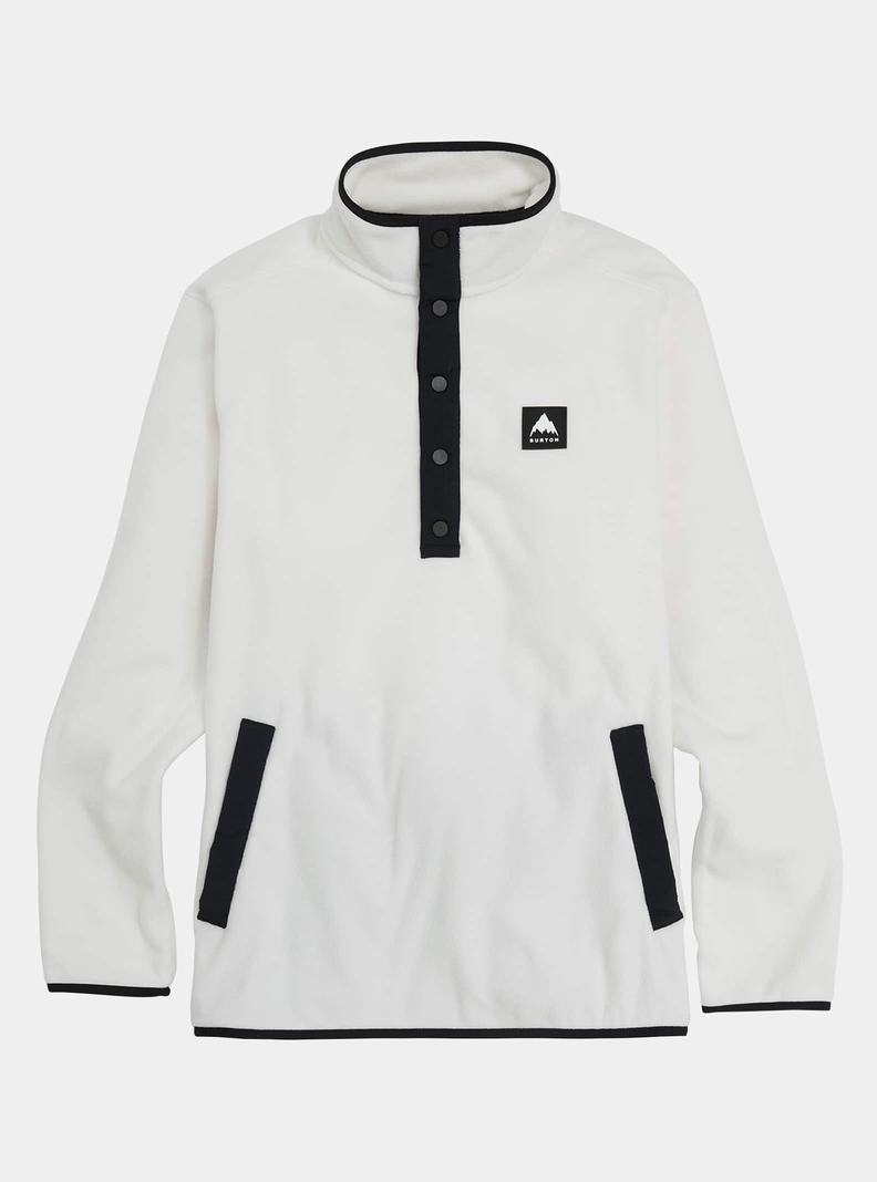 Sweats Burton Hearth Fleece Pullover Homme Blanche | 517092-CSR
