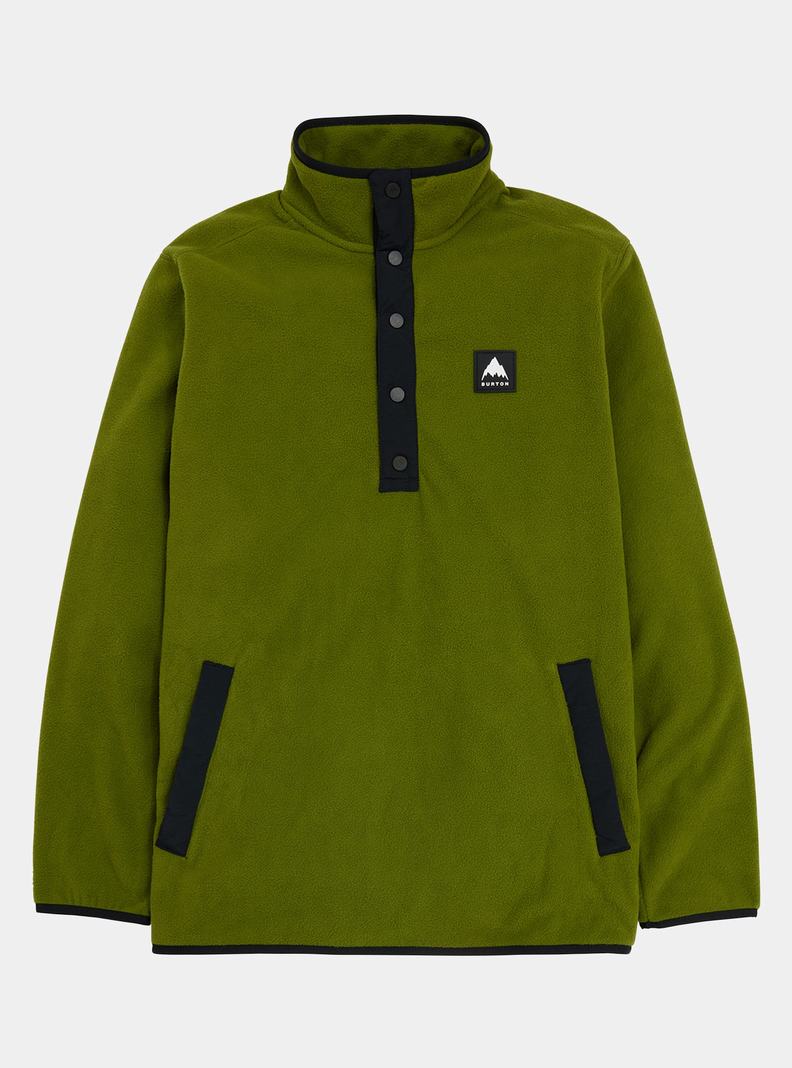 Sweats Burton Hearth Fleece Pullover Homme Vert | 524681-IRW
