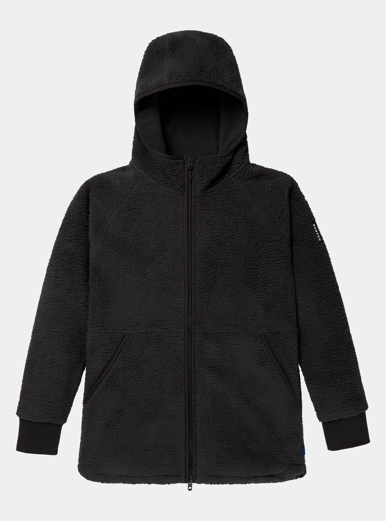 Sweats Burton Minxy Full-Zip Fleece Femme Noir | 238190-IMY