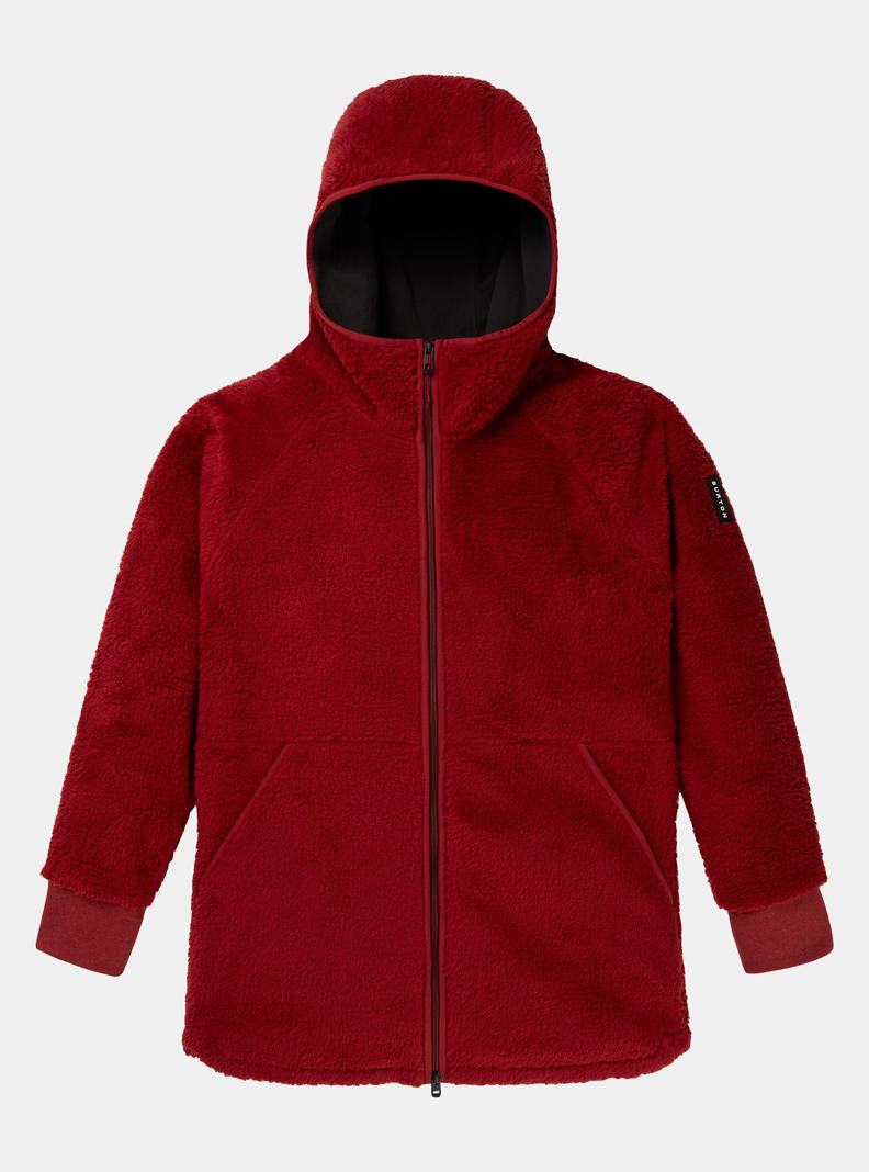 Sweats Burton Minxy Full-Zip Fleece Femme Rouge | 708935-ZYG