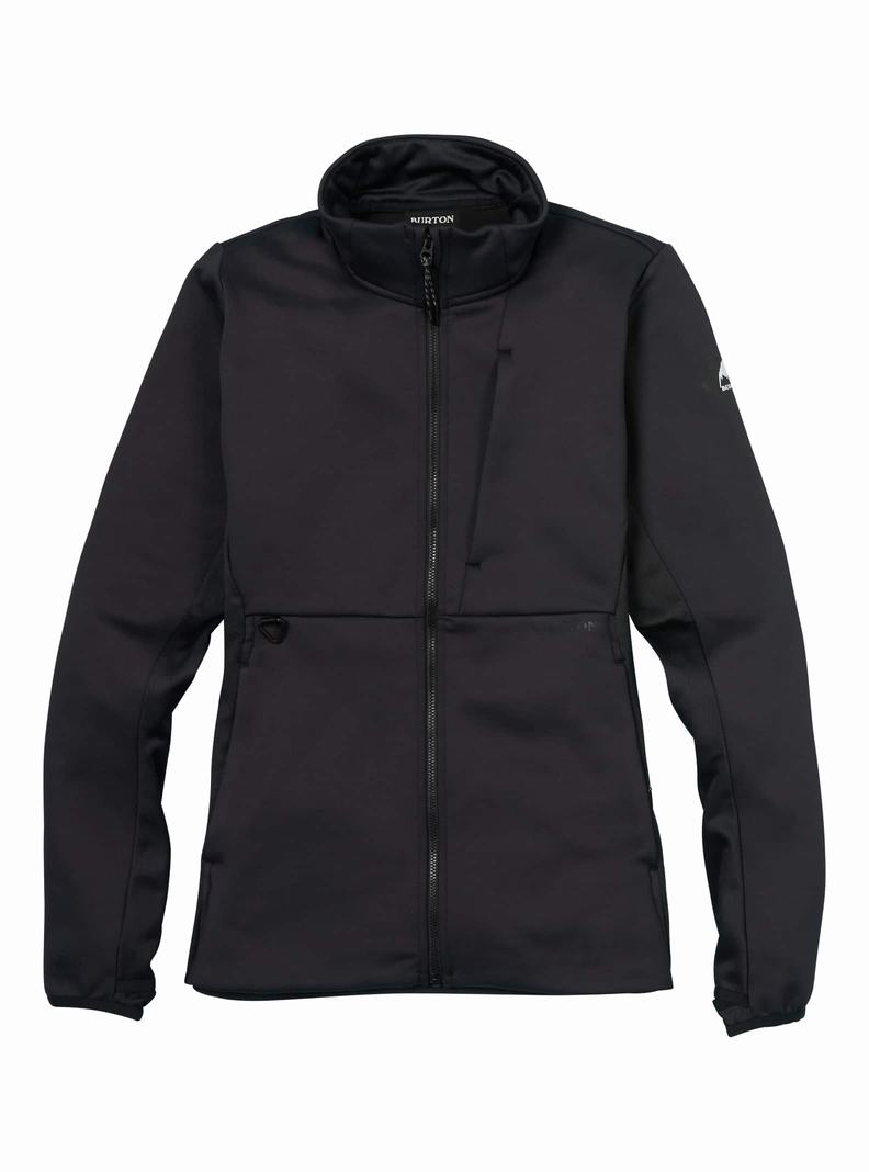 Sweats Burton Multipath Full-Zip Fleece Femme Noir | 762381-UBQ