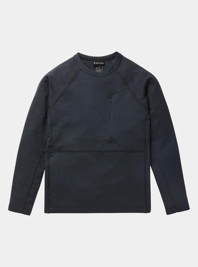 Sweats Burton Multipath Grid Crewneck Fleece Femme Noir | 574390-OXV
