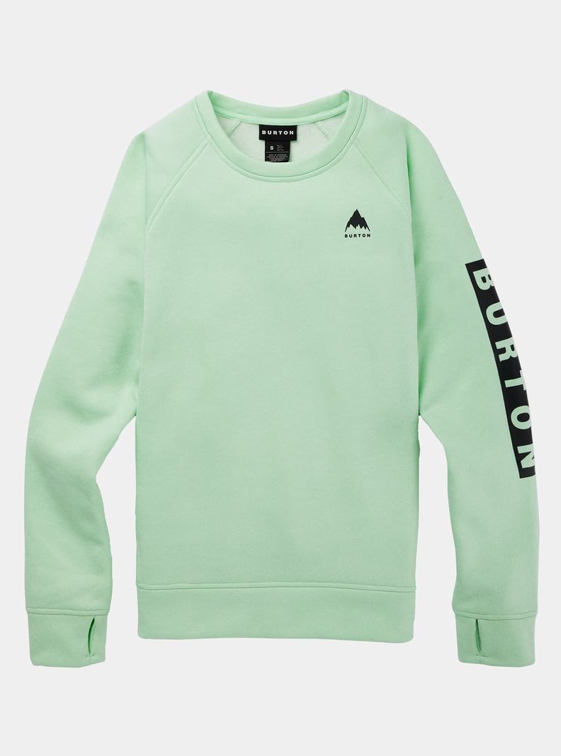 Sweats Burton Oak Crewneck Fleece Femme Vert | 539206-TSJ