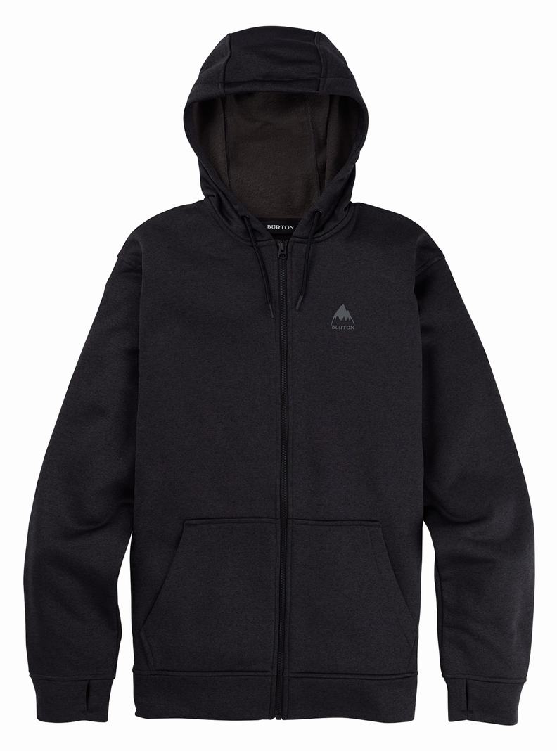 Sweats Burton Oak Full-Zip Hoodie Homme Noir | 685427-FKG