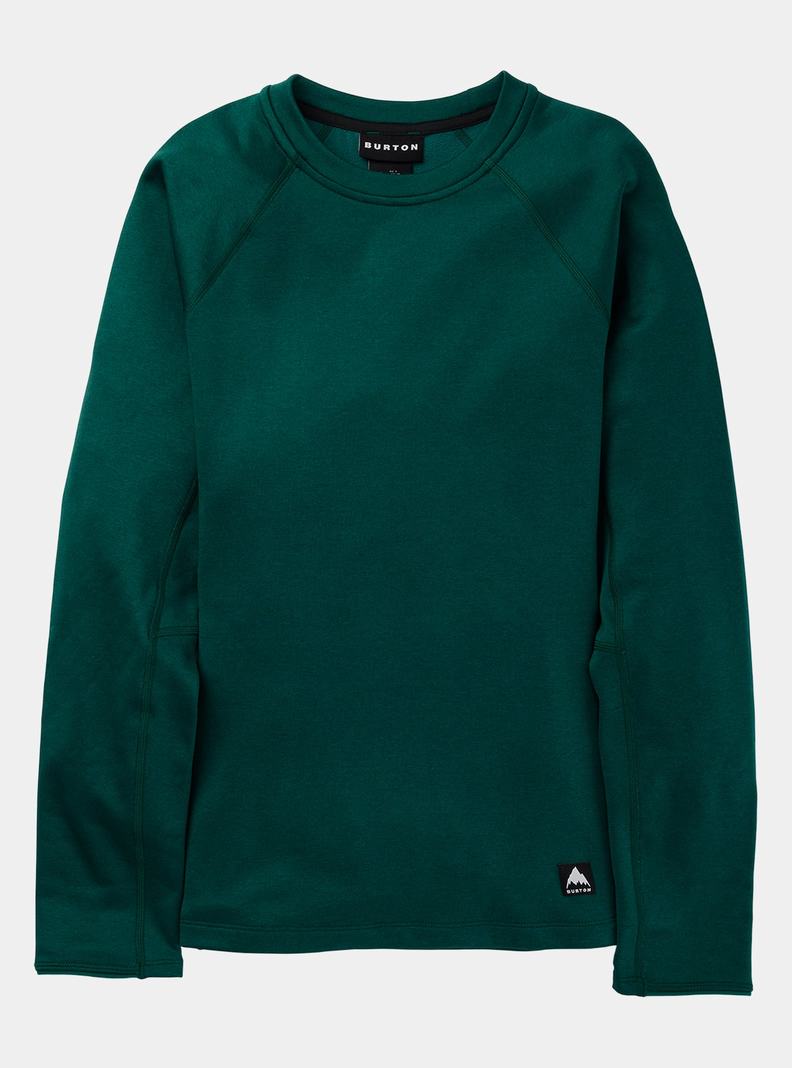 Sweats Burton Stockrun Crewneck Fleece Femme Marron | 345689-LZR