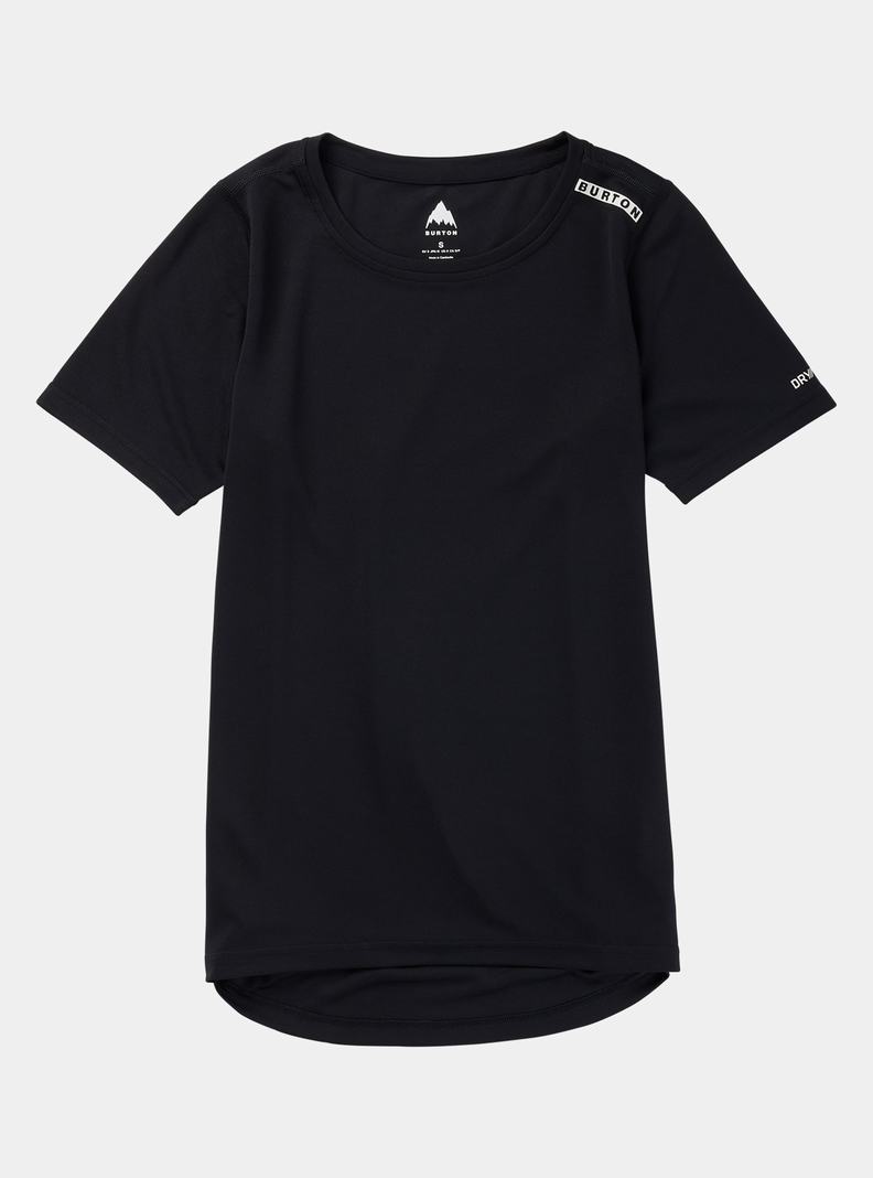 T-shirts Burton Active Corta Sleeve Femme Noir | 653819-TOL