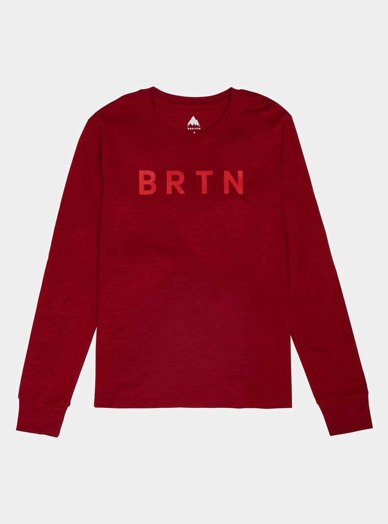 T-shirts Burton BRTN Long Sleeve Femme Rouge | 273410-RVA