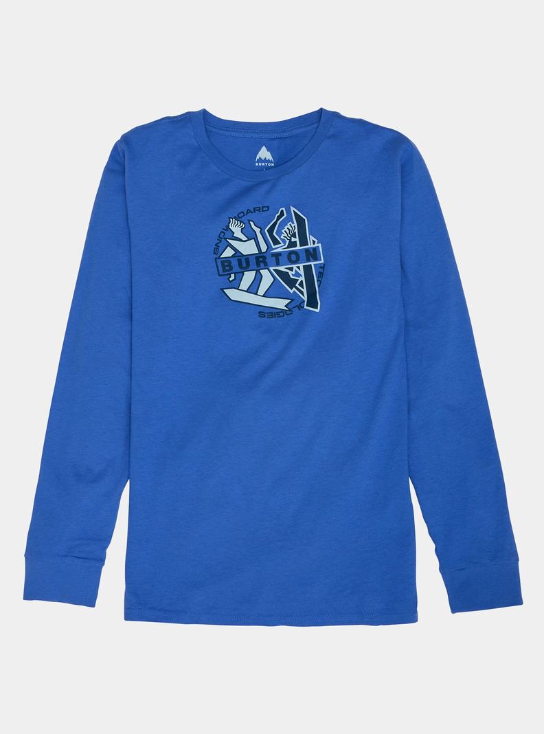 T-shirts Burton Beal Long Sleeve Enfant Bleu | 142590-OZM
