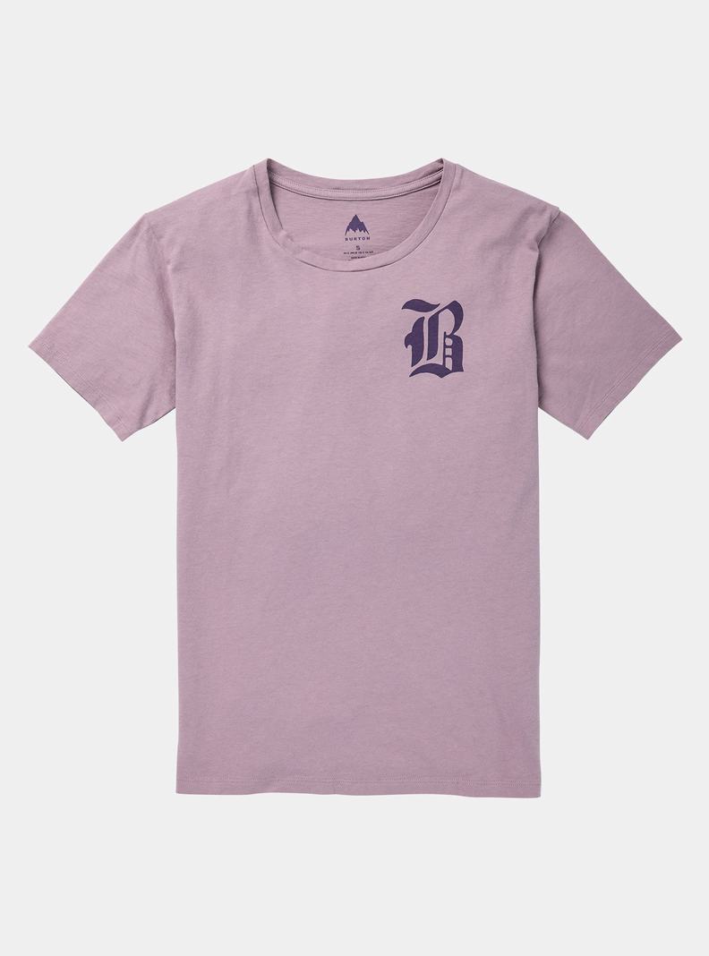 T-shirts Burton Bradner Corta Sleeve Femme Lavande | 640823-REX