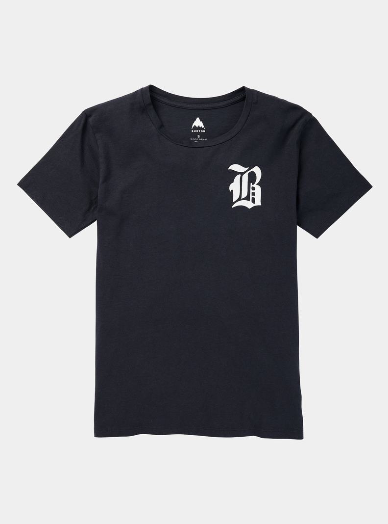T-shirts Burton Bradner Corta Sleeve Femme Noir | 910462-ZBS