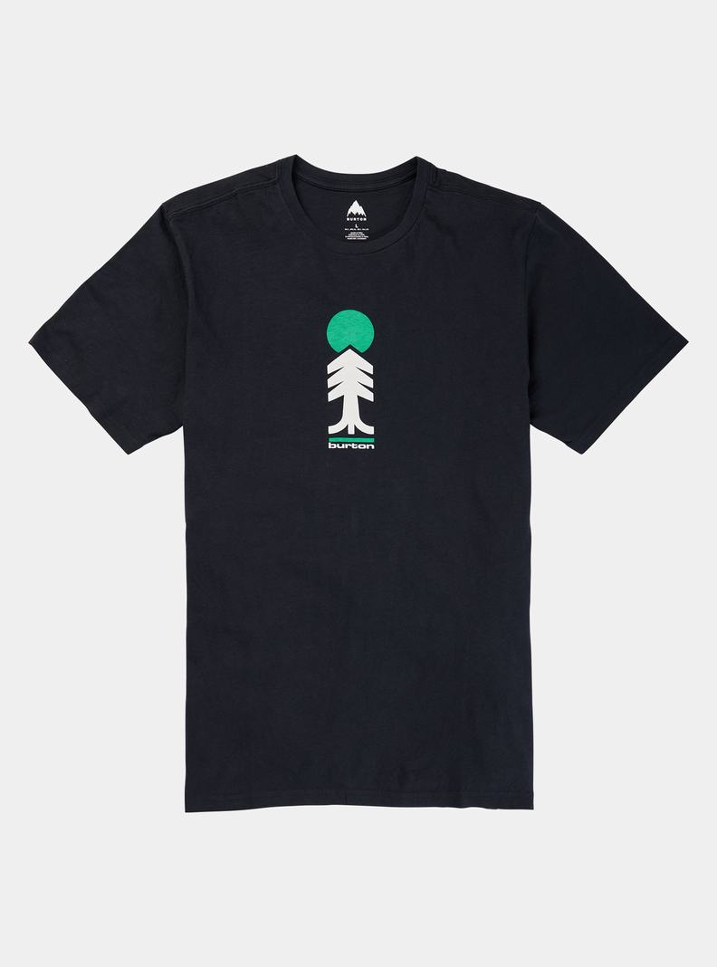 T-shirts Burton Cartographer Corta Sleeve Homme Noir | 630897-TXP