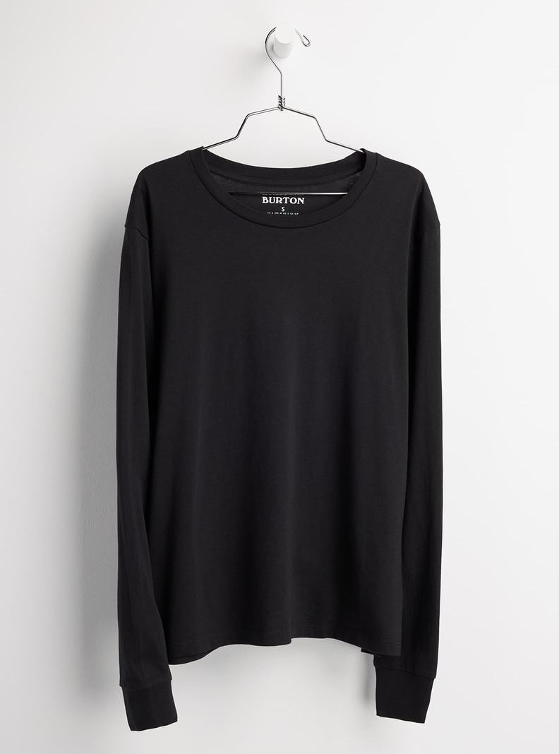 T-shirts Burton Classiche Blank Long Sleeve Femme Noir | 408751-PDU