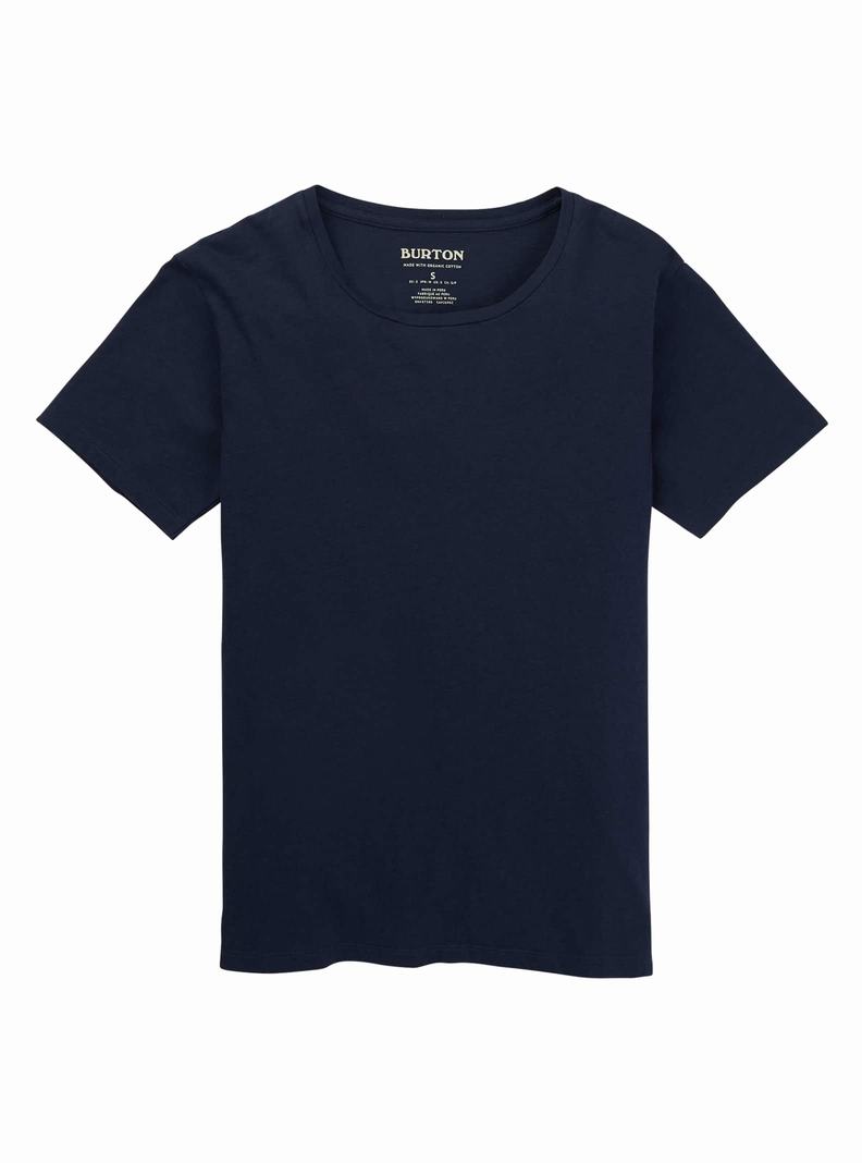 T-shirts Burton Classiche Corta Sleeve Femme Bleu | 265748-GML