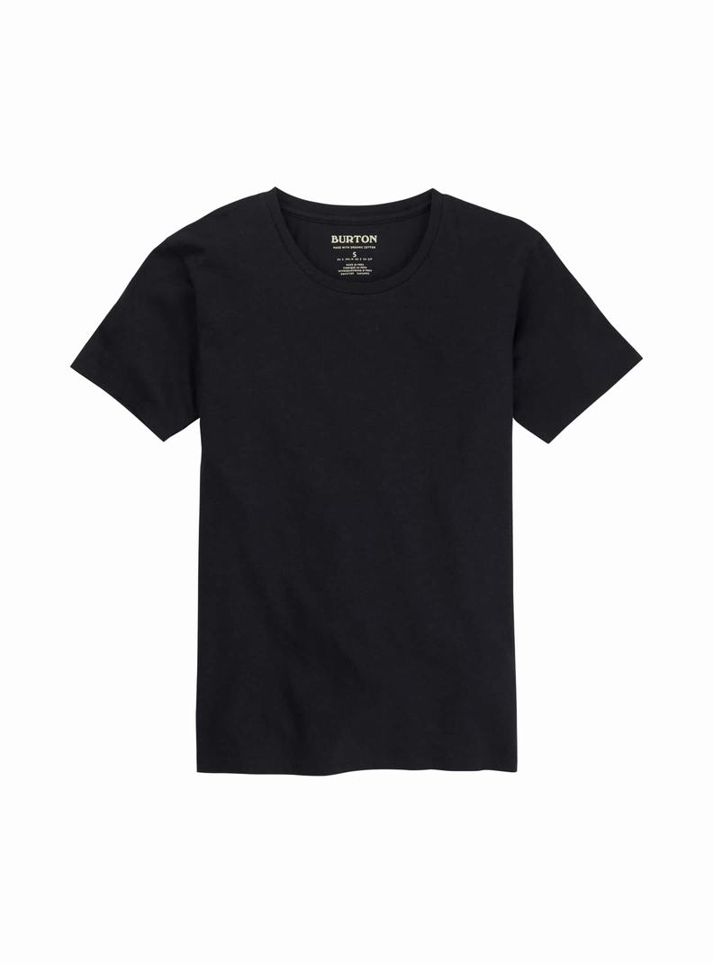 T-shirts Burton Classiche Corta Sleeve Femme Noir | 538294-NXV